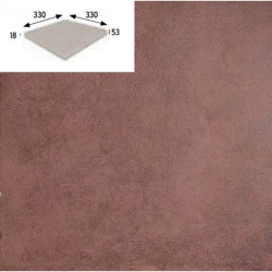 GRES ARAGON CAPRI PELDANO ROJO PZ270 33x33x1,8