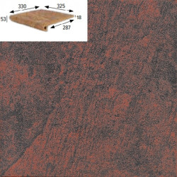 GRES ARAGON JASPER ROJO PELDANO PZ270 32,5x33x1,8