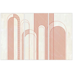 FIANDRE DESIGN YOUR SLABS ARCHES RED COMPOSIZIONE TEXTURES 3 ШТ LUC Y4W900D453006 150X300X0,6