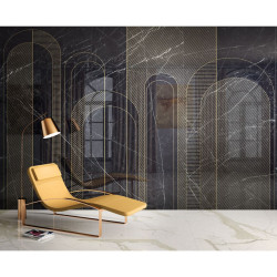FIANDRE DESIGN YOUR SLABS ARCHES BLUE COMPOSIZIONE TEXTURES 3 ШТ NAT Y4WA00D453006 150X300X0,6