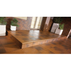 PARADYZ KLINKIER SEMIR BEIGE STOPNICA PROSTA Z KAPINOSEM 30x33