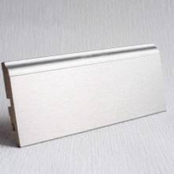 Плинтус Из Мдф Lucciano Форма P4 Серебряный Сатин 82X15X2400,Плинтус,Італія