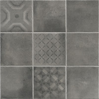 LA FENICE FATTOAMANO MAIOLICA NERO 61.5x61.5