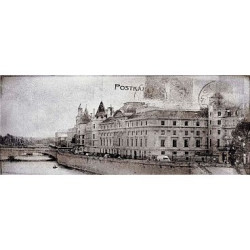 CERAMIKA KONSKIE POSTCARD GREY 2 INSERTO 20x50 ДЕКОР