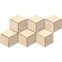 DADO MARMI PREGIATI MOSAICO CUBIC SUPREME CREMA MARFIL LAPPATO 33,3X15