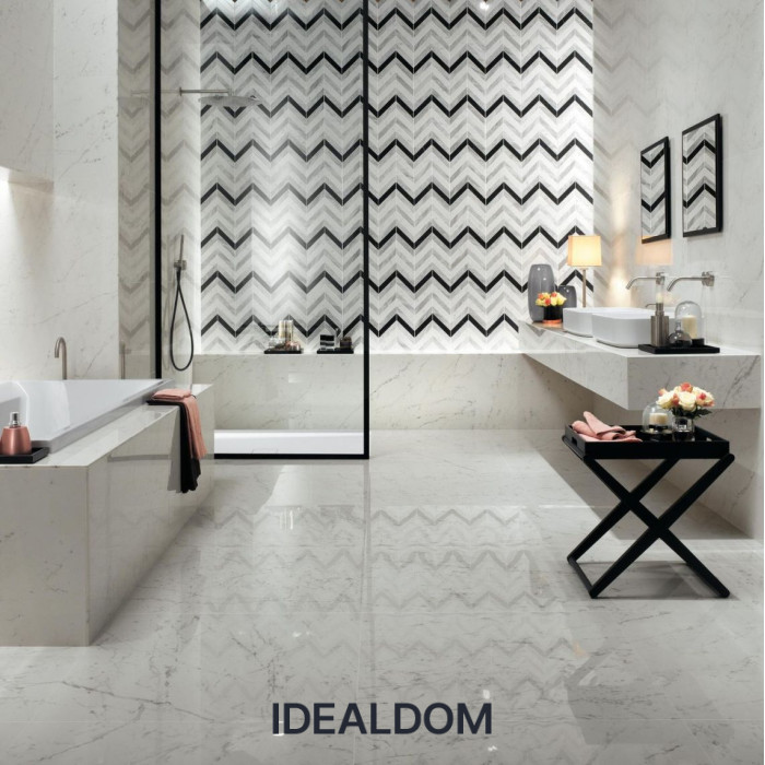 Плитка ATLAS CONCORDE MARVEL STONE CARRARA PURE LAPPATO AZRX 45X90X0,9