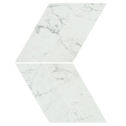 ATLAS CONCORDE MARVEL STONE CARRARA PURE CHEVRON LAPPATO 22,5X22,9