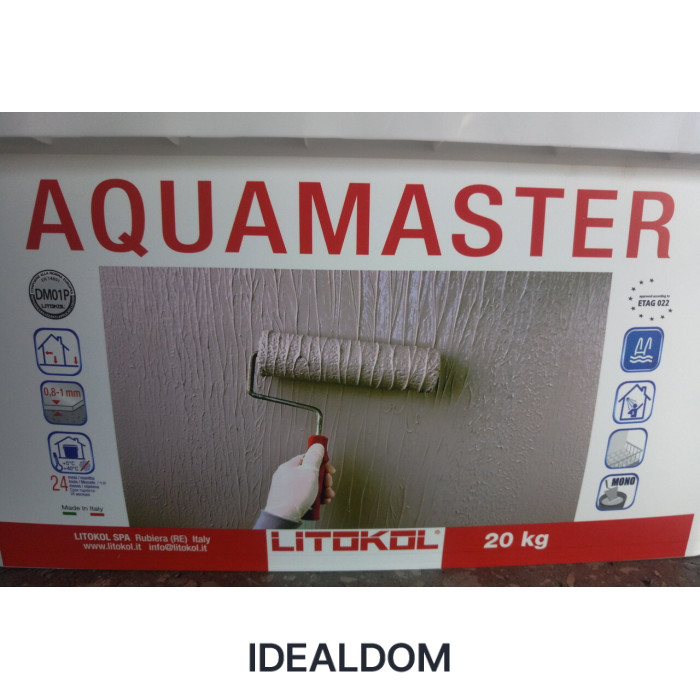 Плитка Гидроизоляция Обмазочная Litokol Aquamaster 20 Кг (Aqmevo0020)