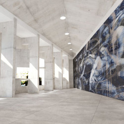 FIANDRE DESIGN YOUR SLABS CLASSIC ART BLACK & WHITE COMPOSIZIONE ART 3 ШТ NAT Y4WT00D453006 150X300X0,6