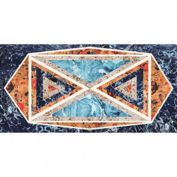CEDIT ARALDICA BLASONE BLU GLOSSY 6MM RETT 763510 120x240