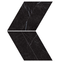 ATLAS CONCORDE MARVEL STONE NERO MARQUINA CHEVRON LAPPATO 22,5X22,9