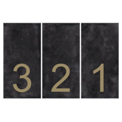 FIANDRE DESIGN YOUR SLABS COUNTDOWN GOLD COMPOSIZIONE VISIONS 3 ШТ NAT Y4V600D453006 150X300X0,6