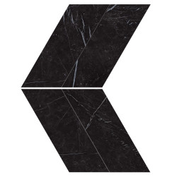 ATLAS CONCORDE MARVEL STONE NERO MARQUINA CHEVRON LAPPATO 22,5X22,9