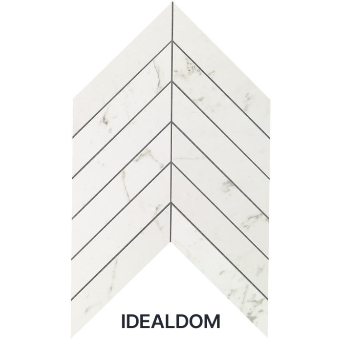 Плитка ATLAS CONCORDE MARVEL STONE CARRARA PURE CHEVRON WALL 30,5X25