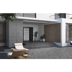 GRES ARAGON TATRA ROJO PELDANO GRIS PZ270 33x33x1,8