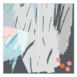 FIANDRE DESIGN YOUR SLABS ABSTRACT COMPOSIZIONE ART 2 ШТ NAT Y4XD00D330006 150X300X0,6