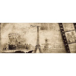 CERAMIKA KONSKIE POSTCARD BEIGE 3 INSERTO 20x50 ДЕКОР