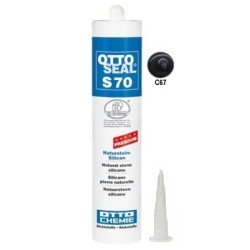 Litokol Ottoseal S70 C.67 Антрацит Силиконовый Герметик 8Ntrant0201 310 Мл,Герметик,Сірий,Італія