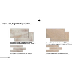PARADYZ KLINKIER EREMITE BEIGE  STRUKTURA MAT 30X60