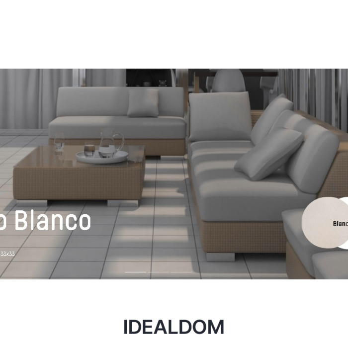 Плитка GRES ARAGON COTTO BLANCO ESQUINA PZ480 33x33x1,8