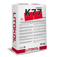 Клей для плитки Litokol Superflex K77 20 Кг C2Tes1 Сірий (K77G0020),Сірий