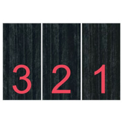 FIANDRE DESIGN YOUR SLABS COUNTDOWN RED COMPOSIZIONE VISIONS 3 ШТ LUC Y4V700D453006 150X300X0,6