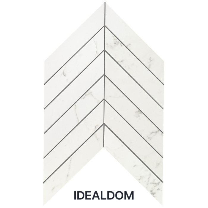 Плитка ATLAS CONCORDE MARVEL STONE CARRARA PURE CHEVRON WALL 30,5X25