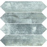 LA FENICE OXYDUM DECORO SILVER (TOZZ. LOSANGA 7.5x30) 7.5x30