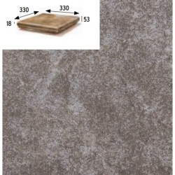 GRES ARAGON MYTHO ACERO ESQUINA REDONDO PZ555 33x33x1,8