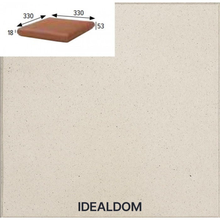 Плитка GRES ARAGON COTTO BLANCO ESQUINA PZ480 33x33x1,8