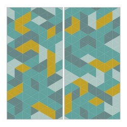 FIANDRE DESIGN YOUR SLABS CROSSINGS COMPOSIZIONE TEXTURES 2 ШТ NAT Y4VX00D330006 150X300X0,6