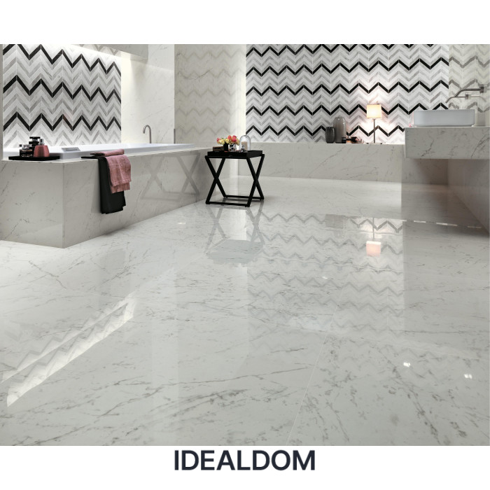 Плитка ATLAS CONCORDE MARVEL STONE CARRARA PURE CHEVRON WALL 30,5X25