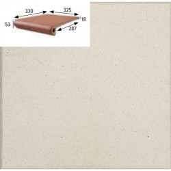 GRES ARAGON COTTO BLANCO PELDANO PZ250 32,5x33x1,8