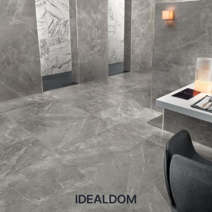 Плитка ATLAS CONCORDE MARVEL GREY FLEURY LAPPATO A21M 60x120X0,9