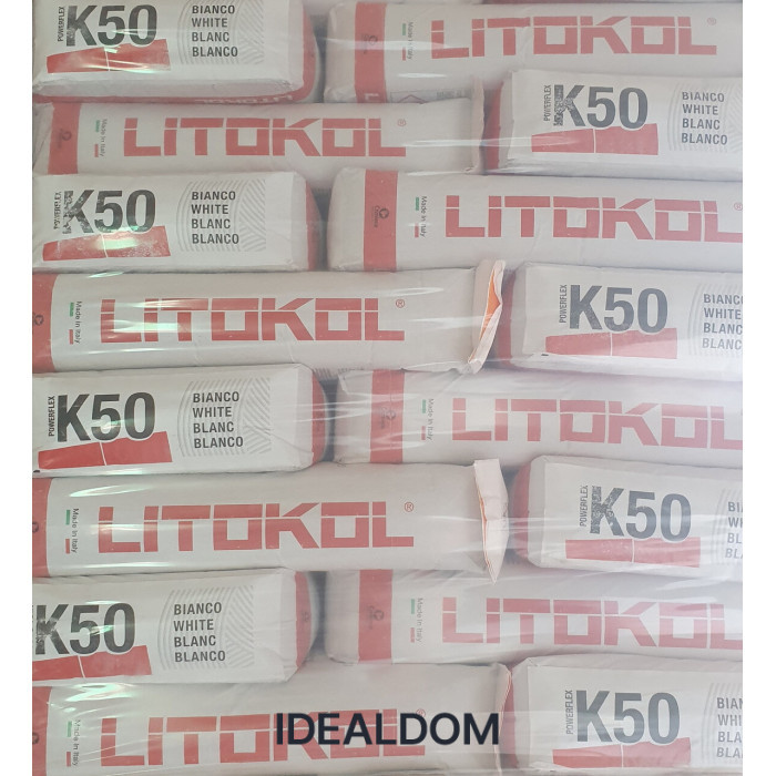 Плитка Клей для плитки Litokol Powerflex K50 C2Tes1 20 Кг Сірий (K50G0020),Сірий