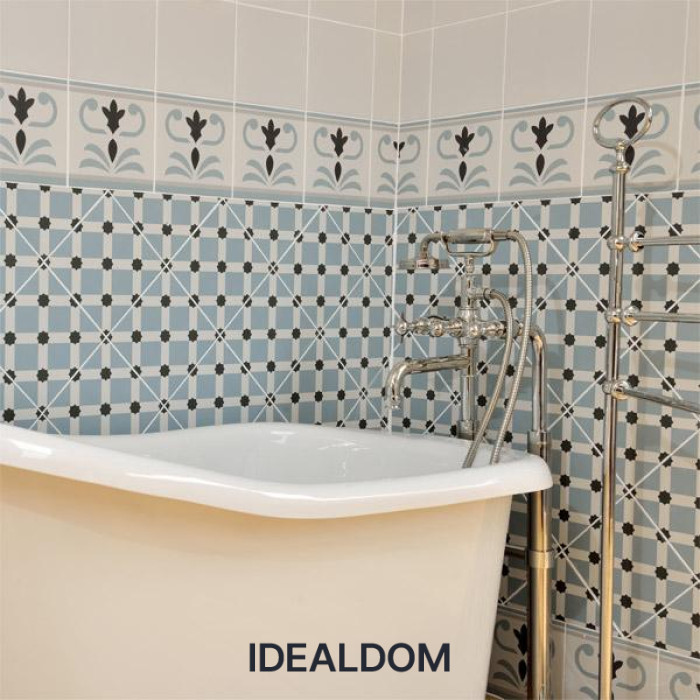 Плитка VIVES CERAMICA 1900 VALVANERA-2 CELESTE 20X20X0,8