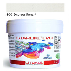 Епоксидна затирка Litokol Starlike Evo 100 Экстра Белая 1 Кг (Stevobss0001),Італія