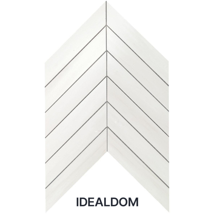 Плитка ATLAS CONCORDE MARVEL STONE BIANCO DOLOMITE CHEVRON WALL 30,5X25
