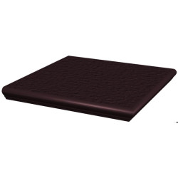 PARADYZ KLINKIER NATURAL BROWN DURO STOPNICA Z KAPINOSEM NAROZNA STRUKTURALNA 33x33